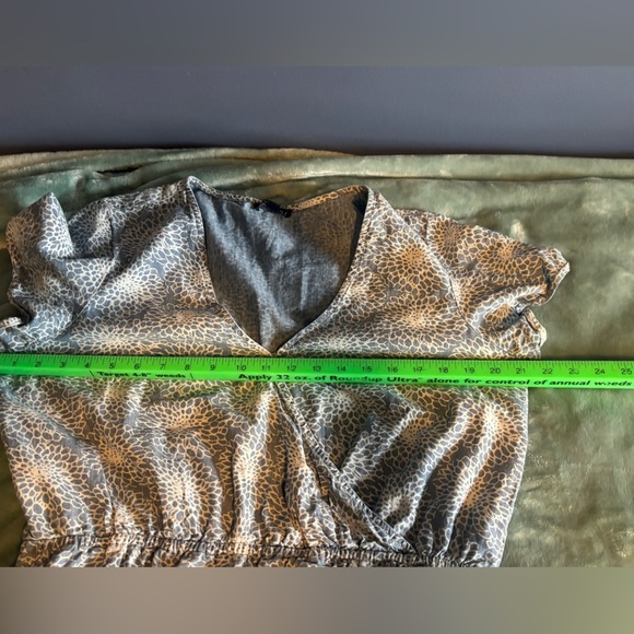 J Crew Mercantile Womens Blue Floral Chambray Ruffle Faux Wrap Dress SZ Medium. - Picture 6 of 9